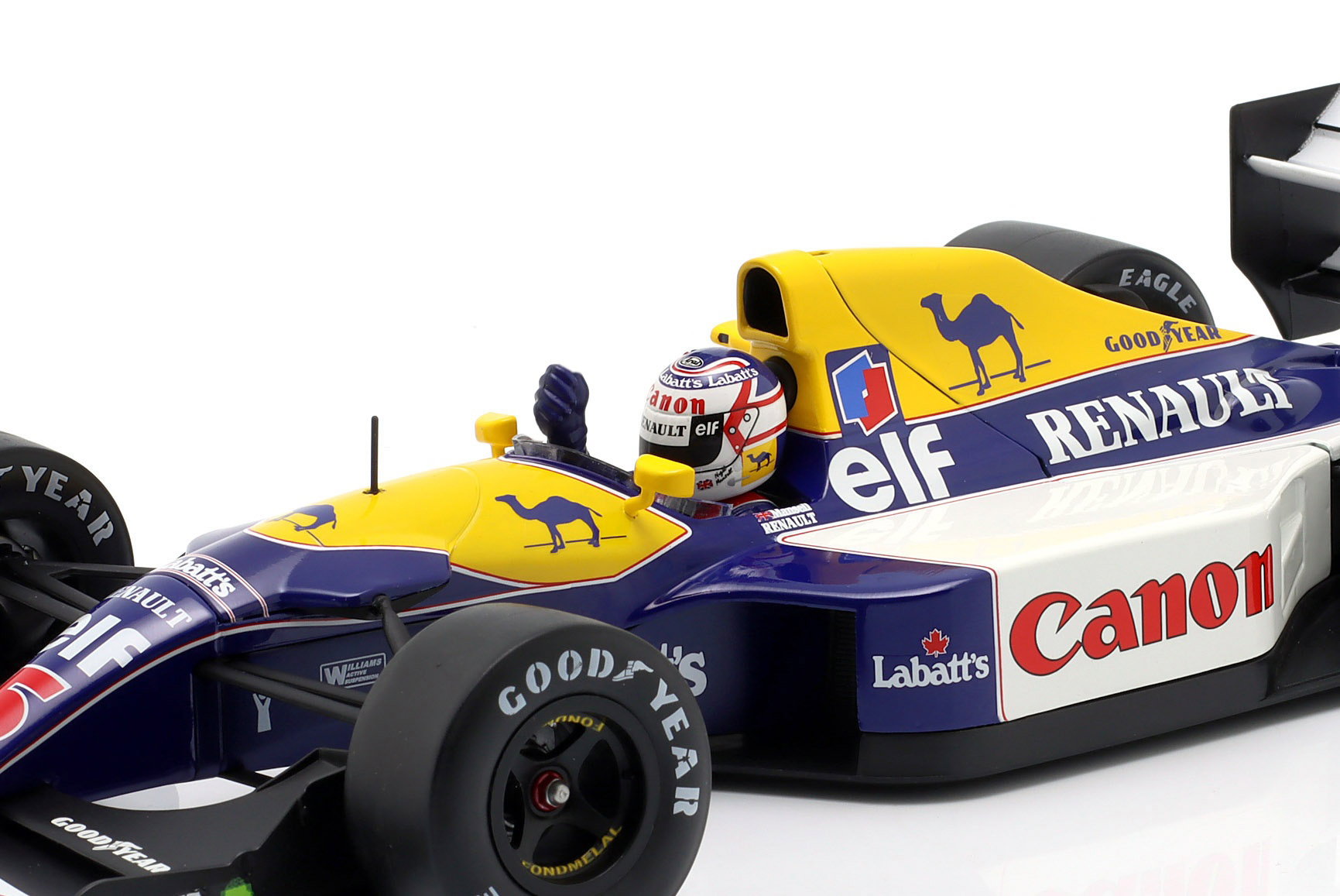 WERK83 1:18 Williams FW14 No.5 Nigel Mansell Winner British GP F1 1991 (W18065003) Diecast Model 5 WERK83 1:18 Williams FW14 No.5 Nigel Mansell Winner British GP F1 1991 (W18065003) Diecast Model