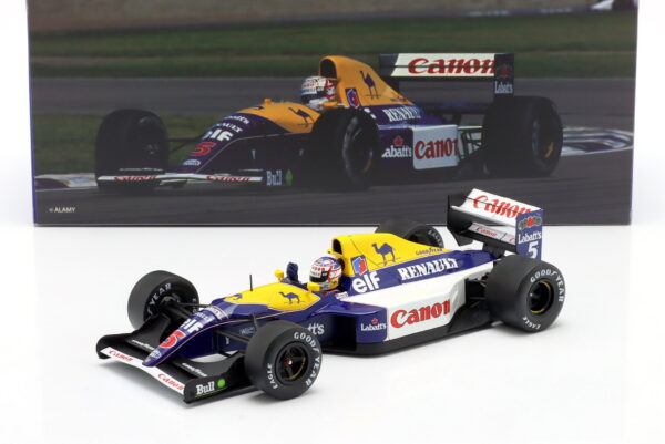 WERK83 1:18 Williams FW14 No.5 Nigel Mansell Winner British GP F1 1991 (W18065003) Diecast Model