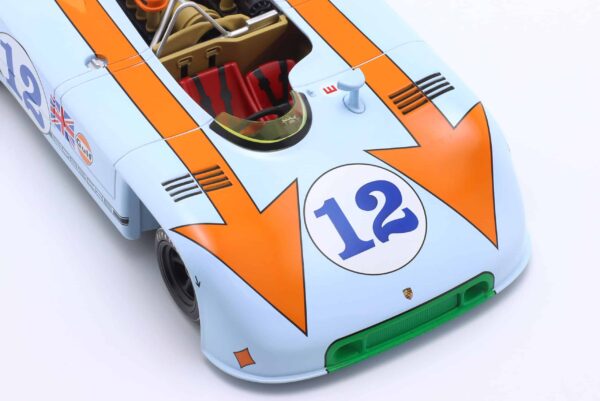 WERK83 - 1:18 Porsche 908/03 No.12 Gulf Winner Targa Florio 1970 Siffert, Redman - Diecast Model 15 WERK83 - 1:18 Porsche 908/03 No.12 Gulf Winner Targa Florio 1970 Siffert, Redman - Diecast Model