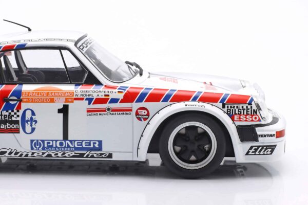 WERK83 - 1:18 Porsche 911 SC Gr.4 No.1 Walter Rohrl San Remo Rally 1981 - Diecast Model 12 WERK83 - 1:18 Porsche 911 SC Gr.4 No.1 Walter Rohrl San Remo Rally 1981 - Diecast Model