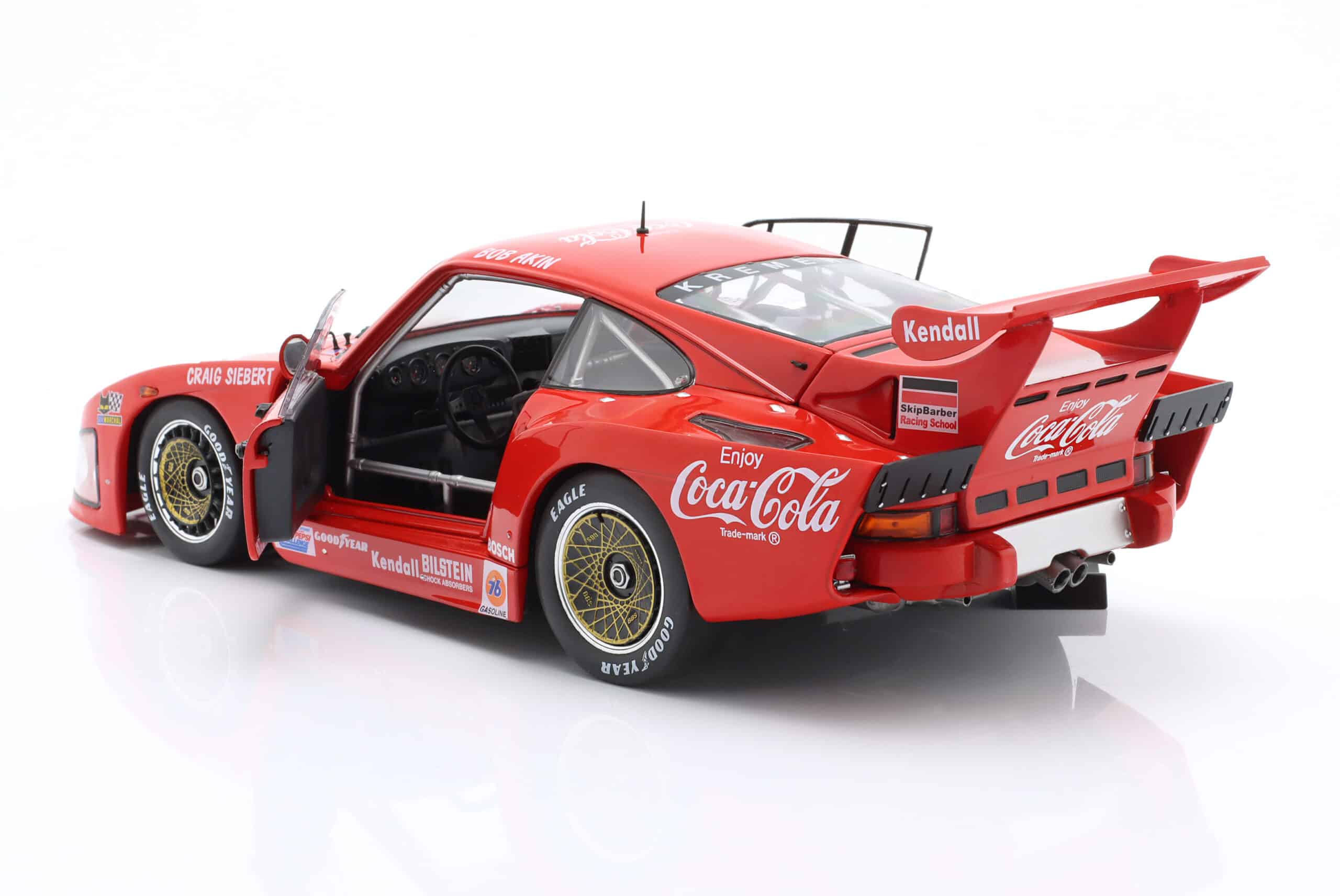 Bob Akin's Coca-Cola Porsche 935 from the 1981 24 Hours of Daytona in 1:18 Scale