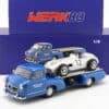 Mercedes-Benz Racing Transporter Blue Wonder with Mercedes-Benz W196 Stirling Moss Winner British GP 1955 - 1:18 Scale by Werk83